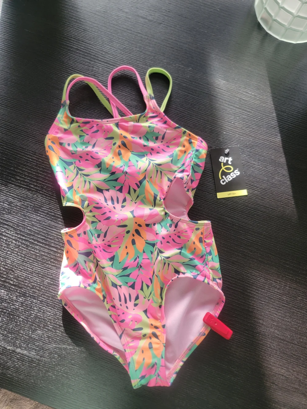 Art Class Girls One Piece Swimsuit Size S ( 6/7)